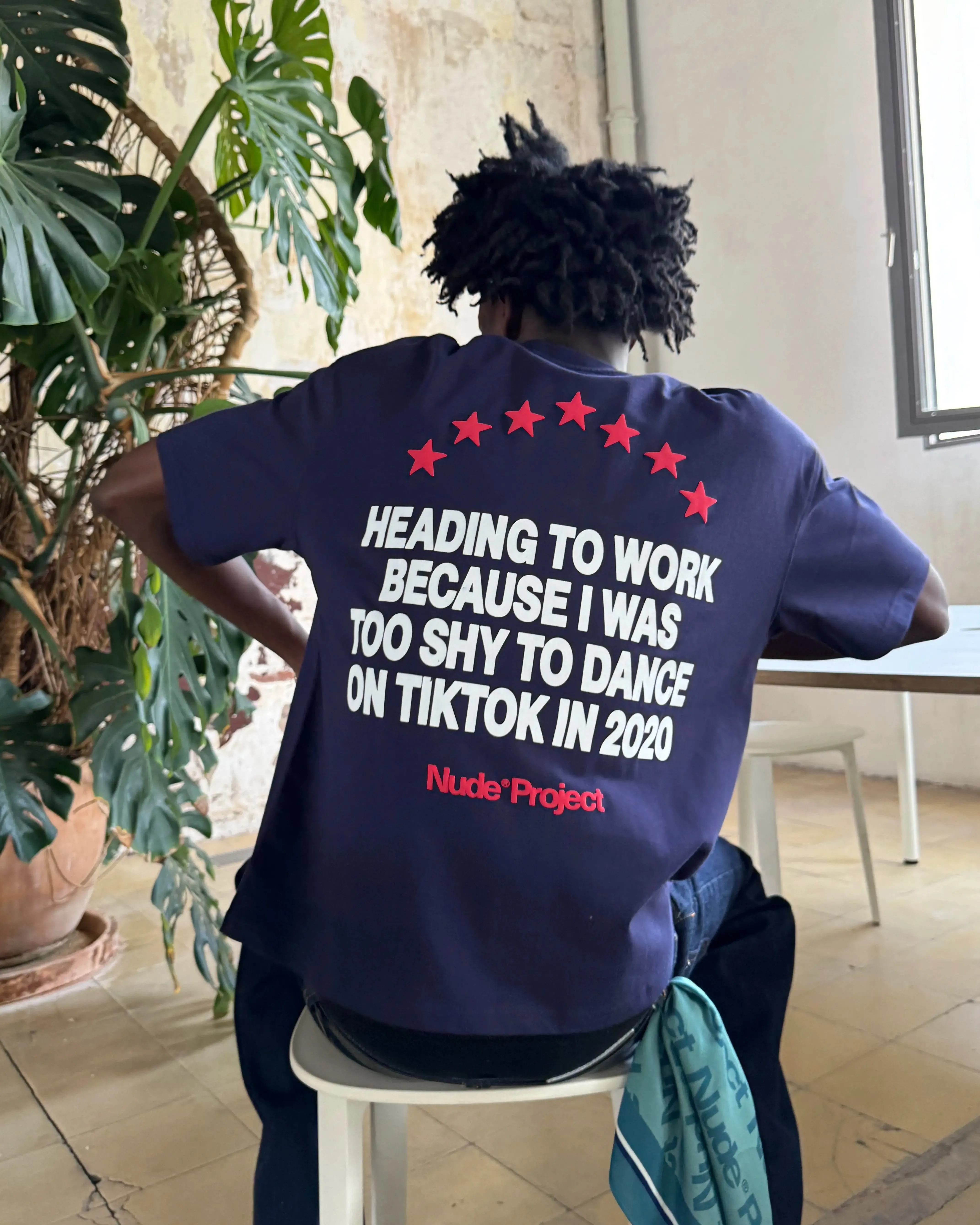 9-5 Tee Navy men's clothing Cozy Layer Fit