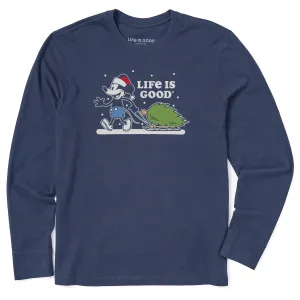 School Uniform Men's Willie Xmas Tree Long Sleeve Crusher Tee
