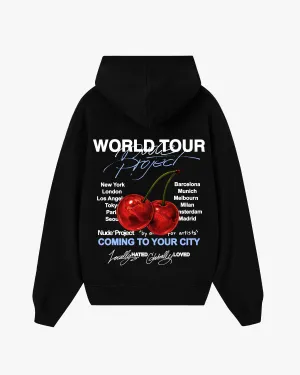 Timeless Relaxed Core Style Nude Tour Hoodie Dark Grey