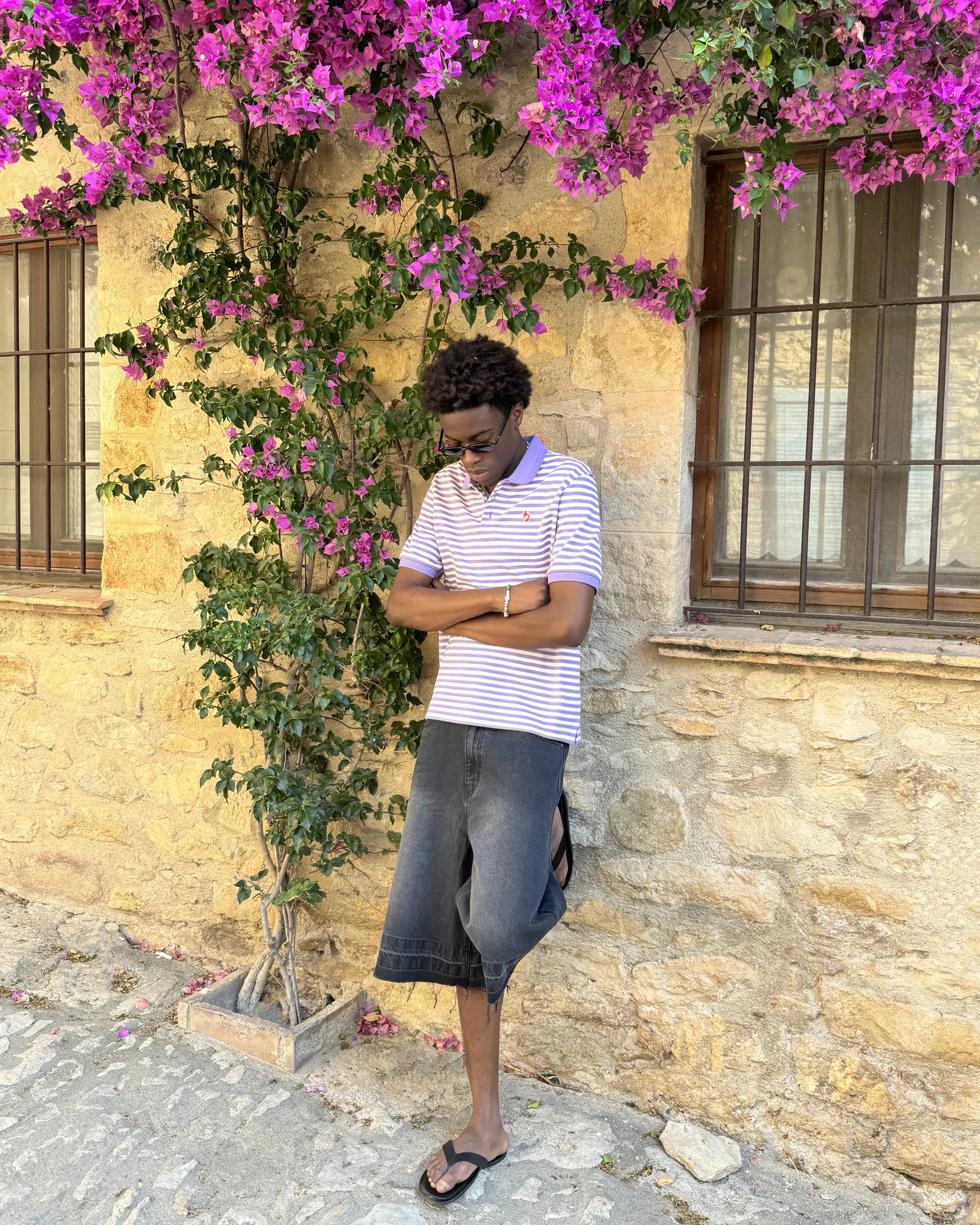 Old Baggy Denim Shorts Black Fashion Lover Minimalist Evening Stroll Comfy