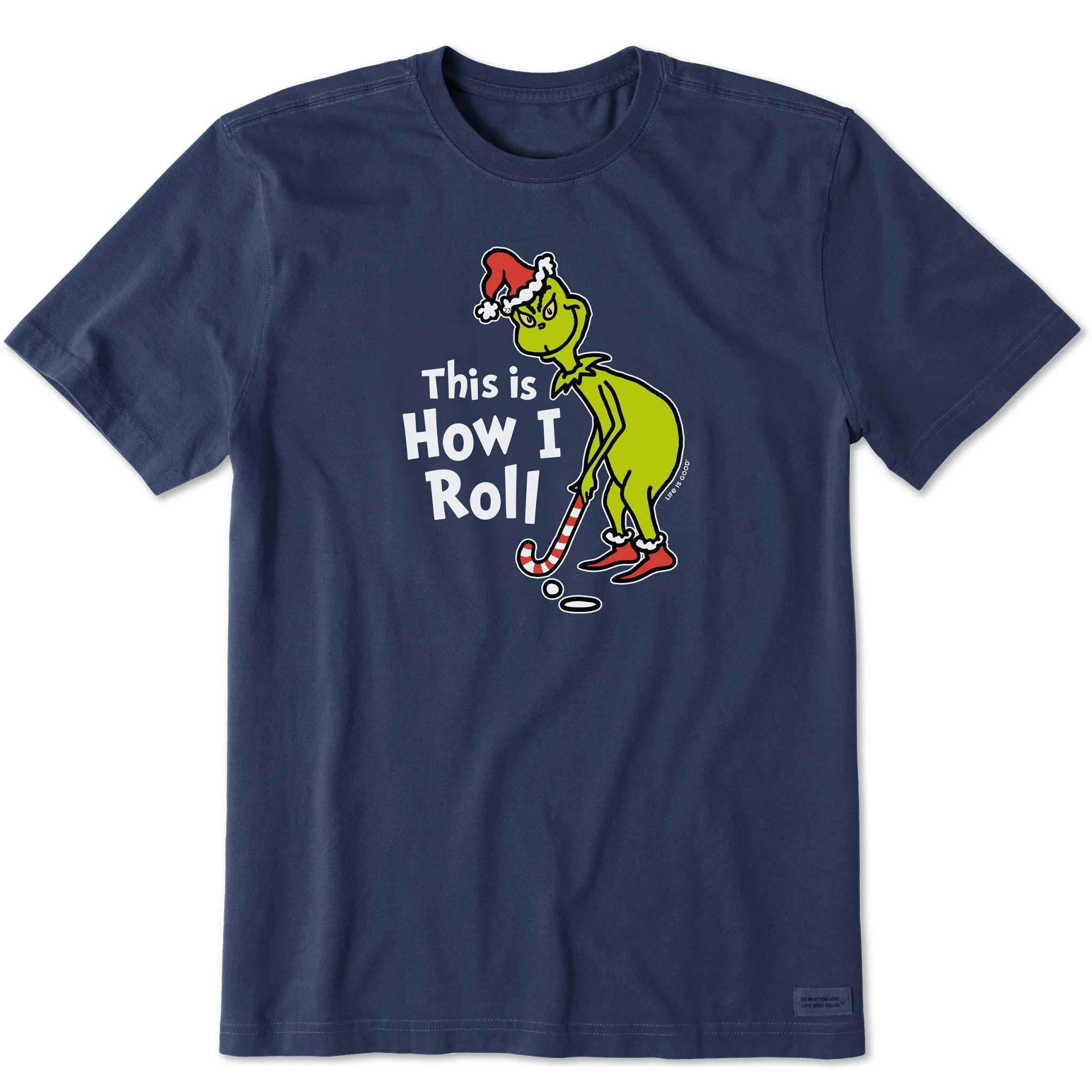 Stylish Everyday Wear Men's Grinch How I Roll Golf Short Sleeve Crusher Tee