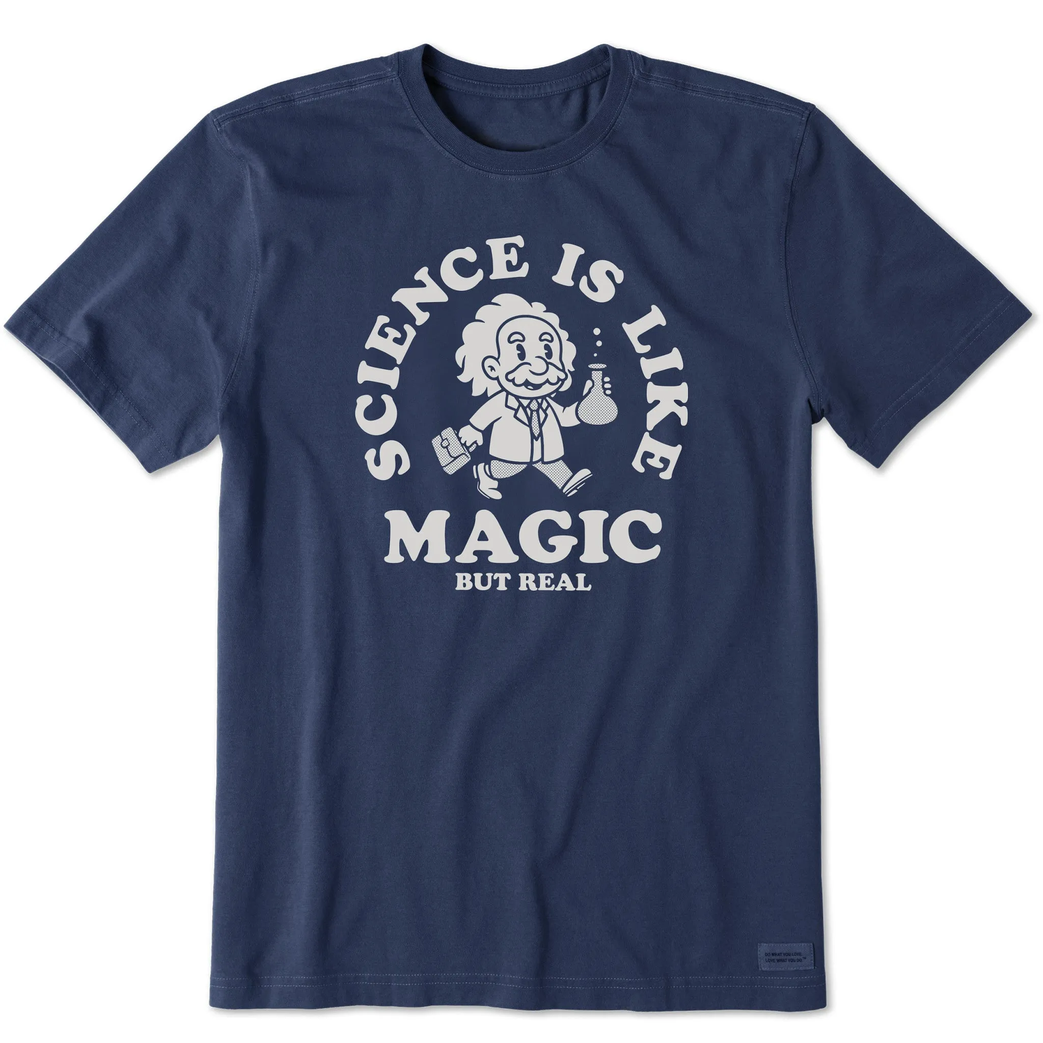 Minimalist purity Wear Resistant Fabric Men's Science is Like Magic Short Sleeve Tee