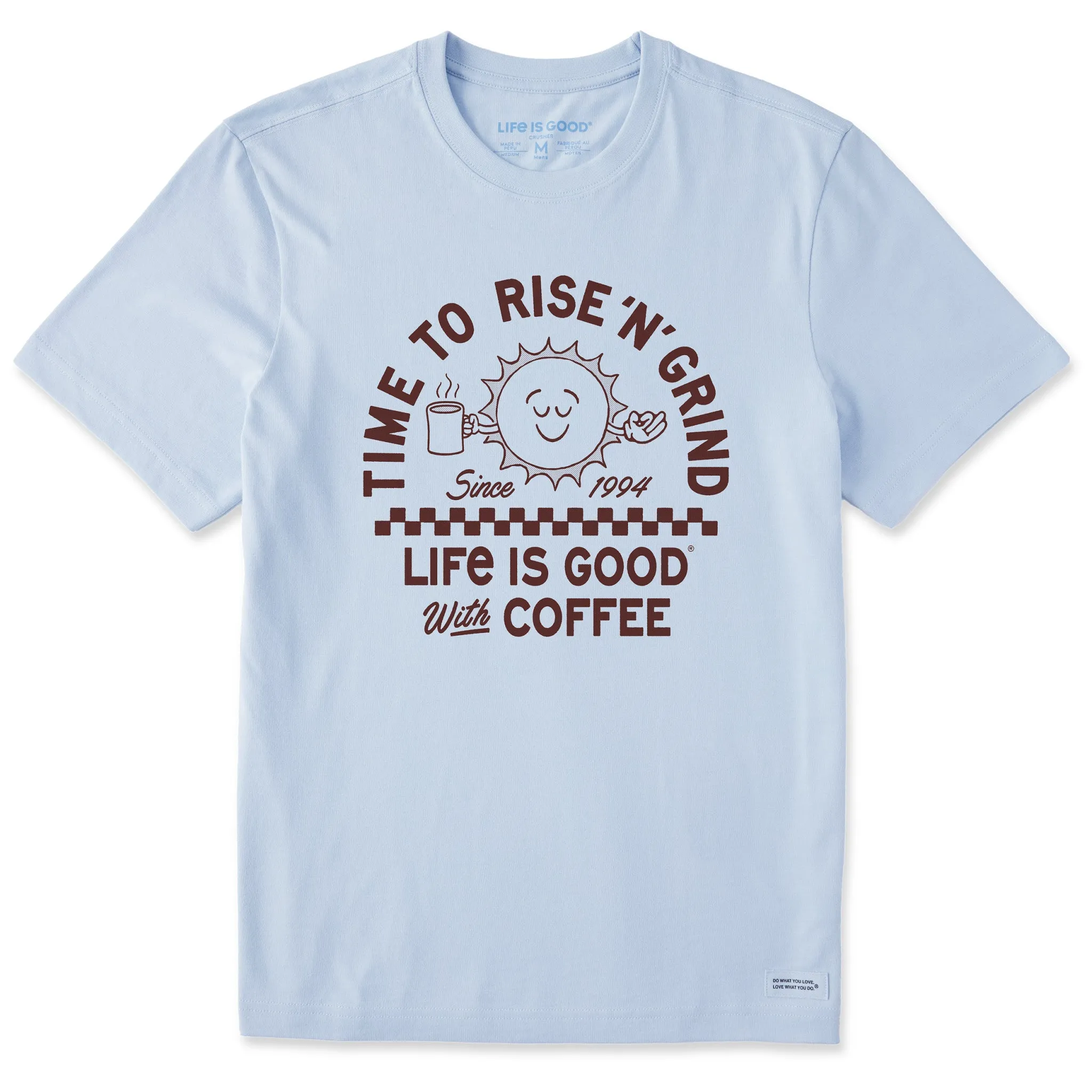 Men's Showtime Rise Coffee Sun Short Sleeve Crusher Tee Essential layering piece