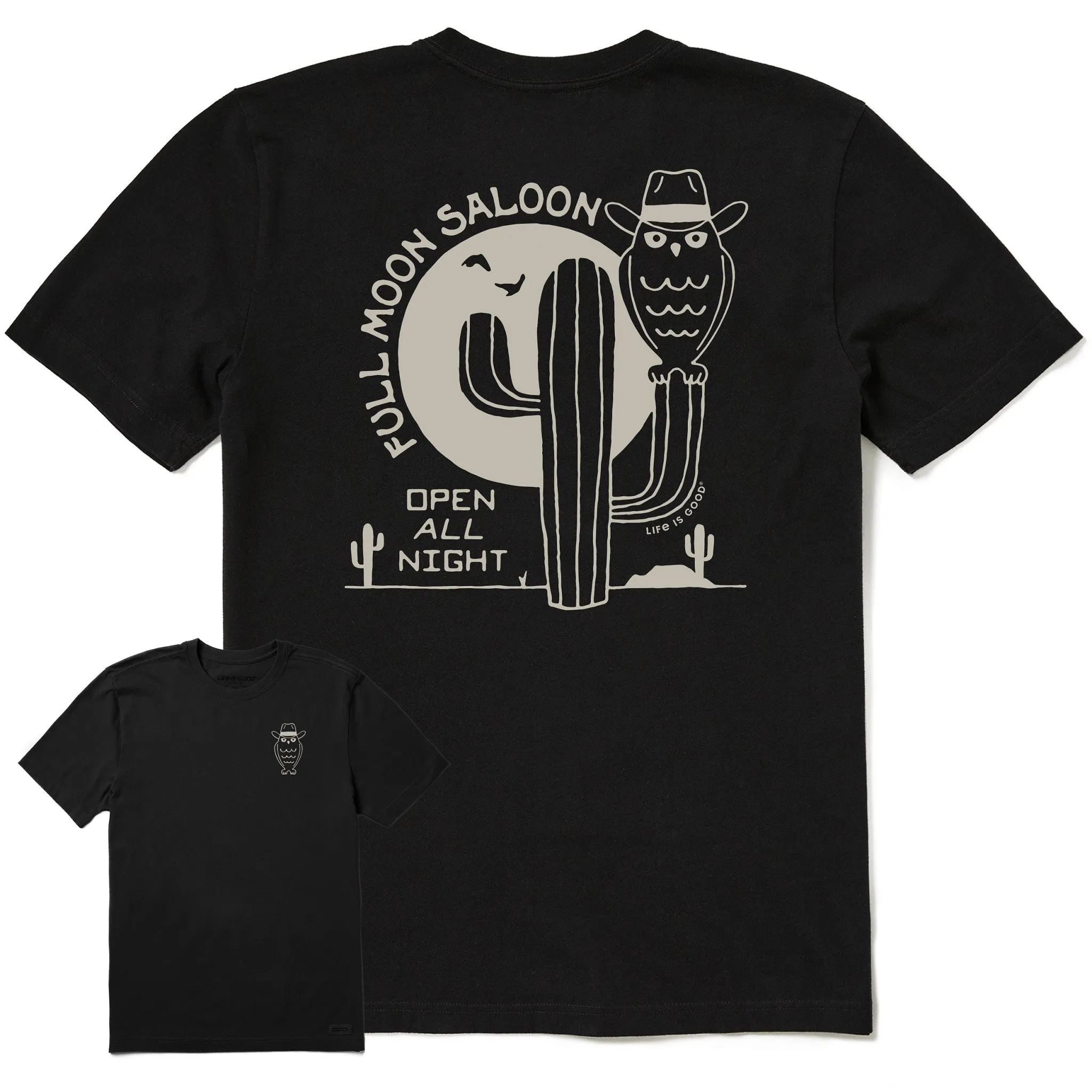Men's Full Moon Saloon Short Sleeve Crusher Tee Weekend Essential