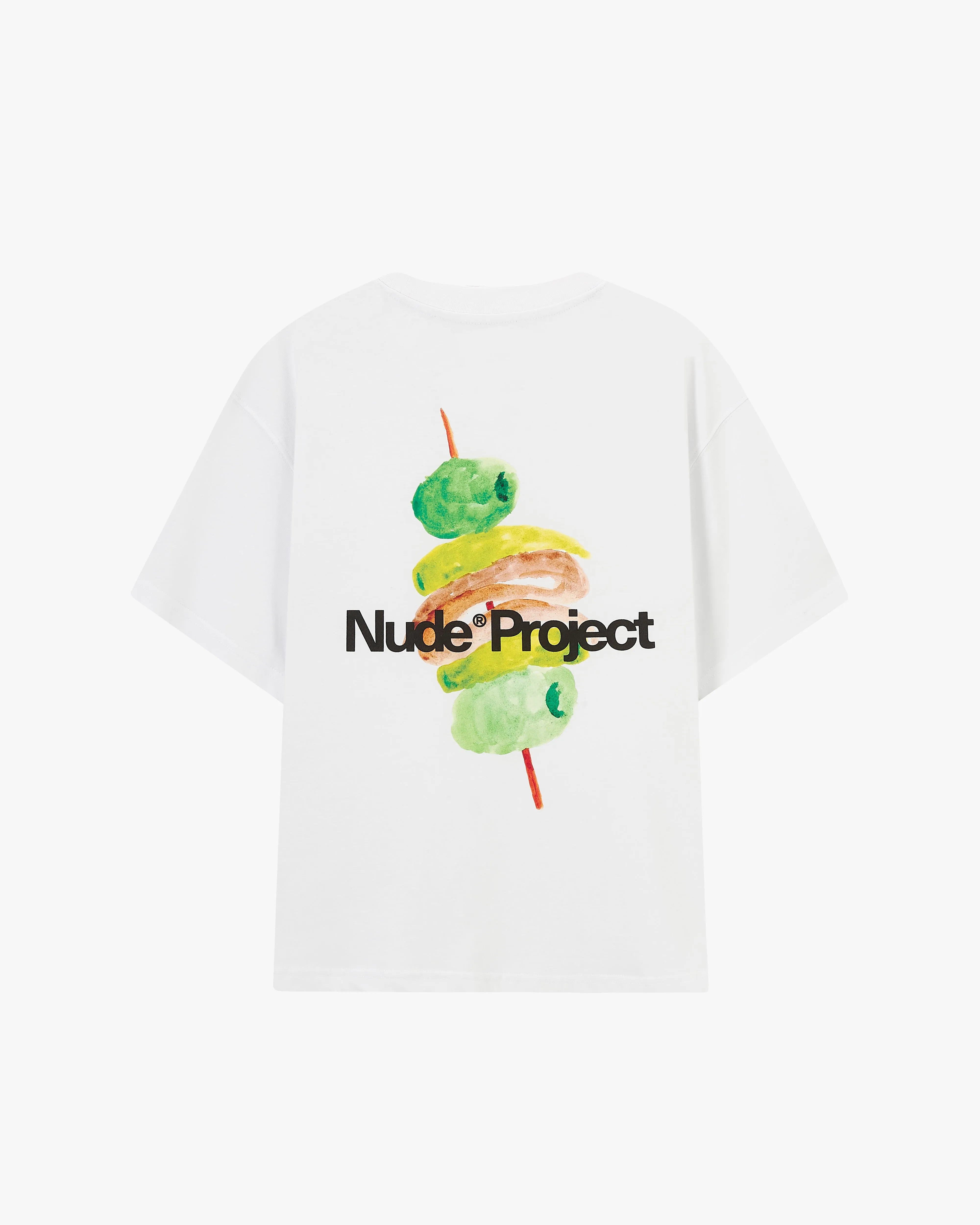 Comfortable Weave Sleek Waistband Gilda Tee White