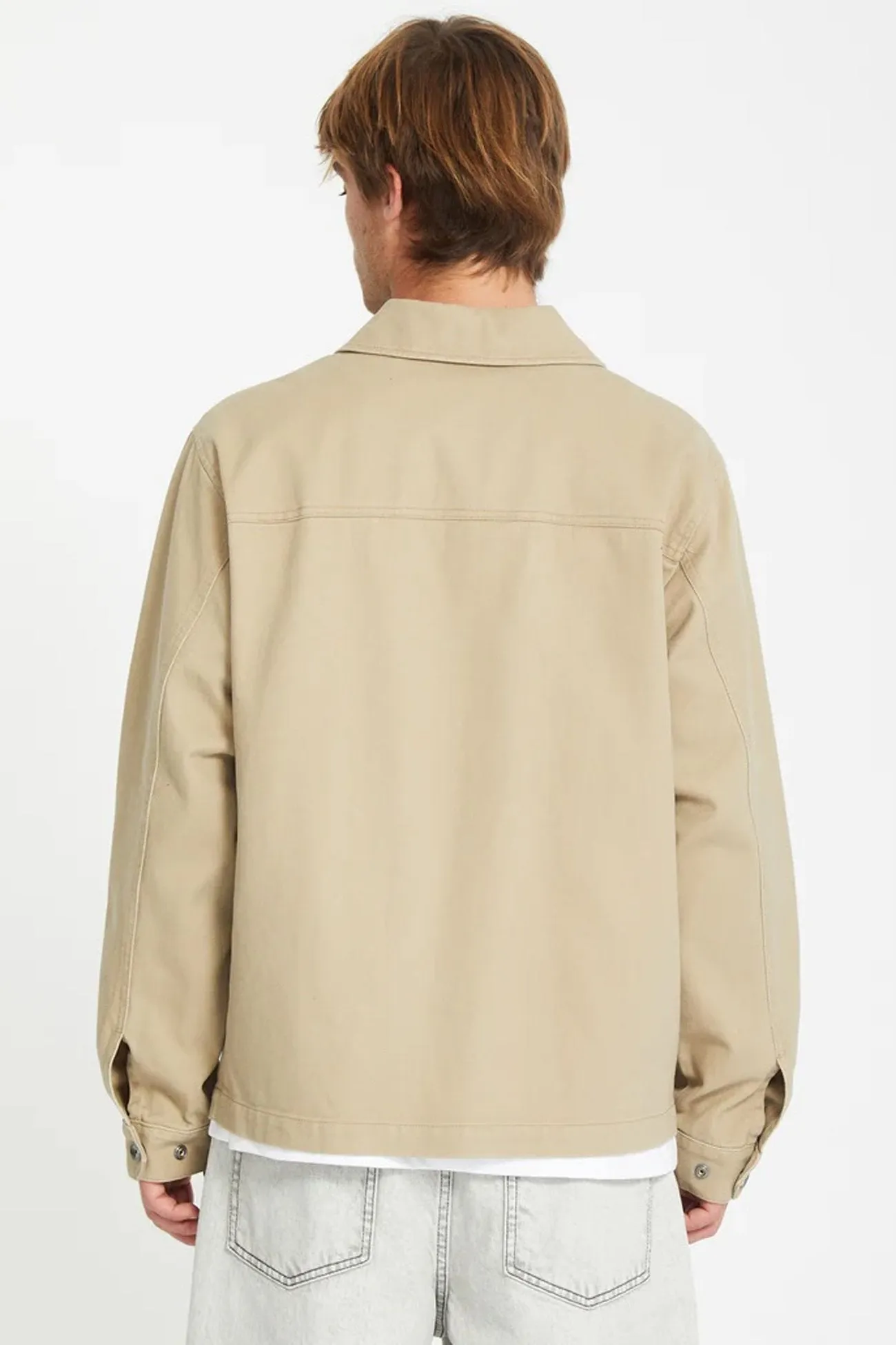 Barton Jacket Khaki Minimal Daily Fit