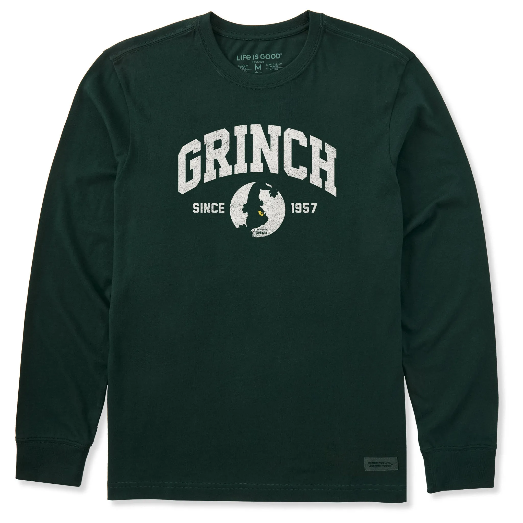 AntiPilling Men's Grinch Arch Long Sleeve Crusher Tee