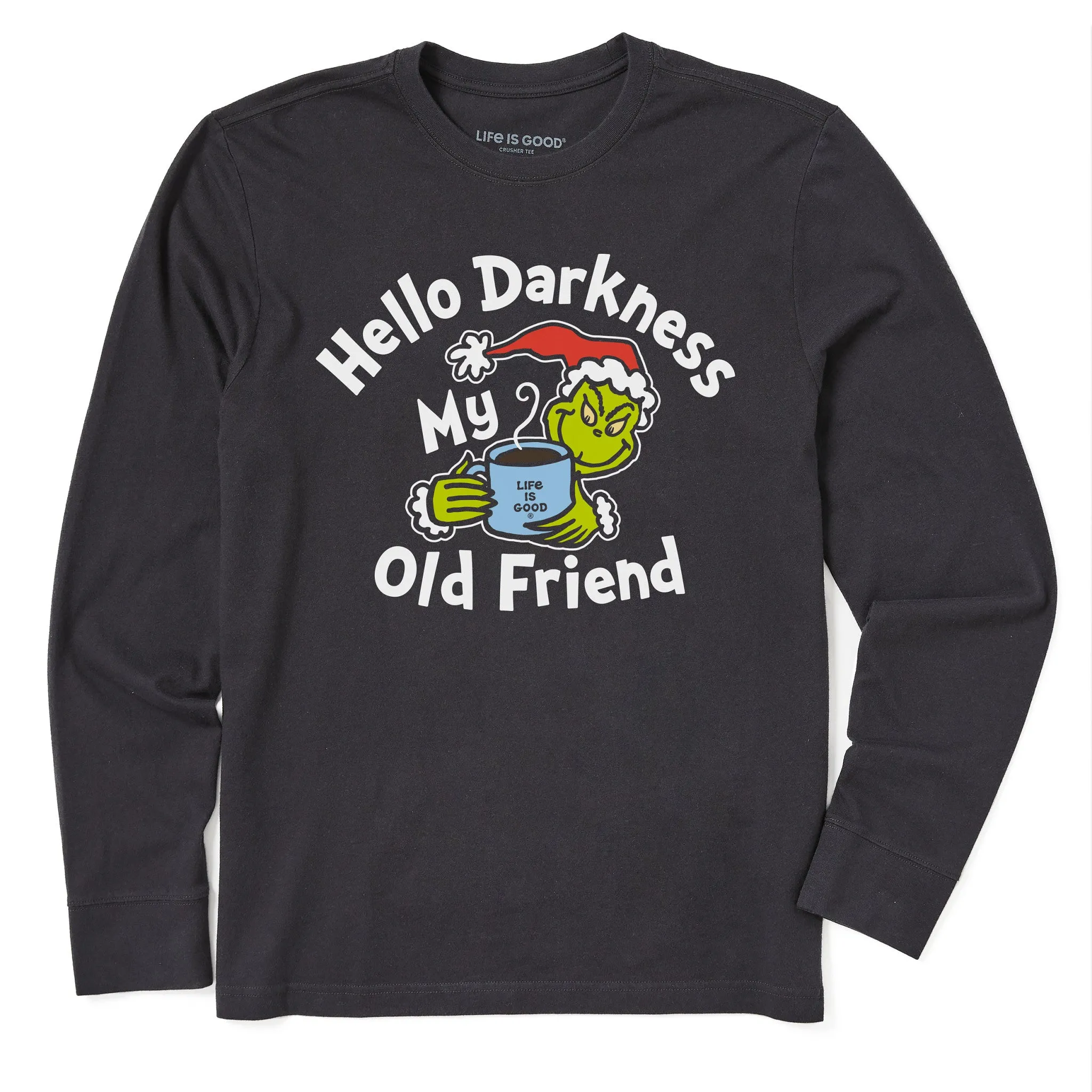 Sport Performance Design Men's Grinch Hello Darkness Long Sleeve Crusher Tee
