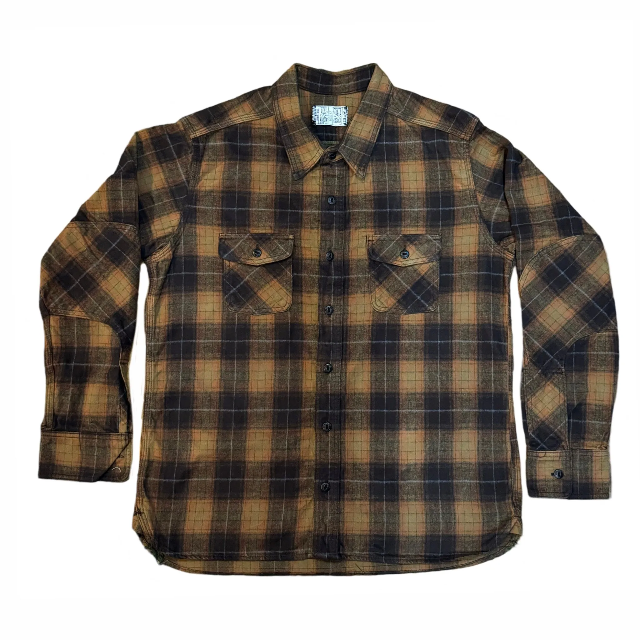 Tobacco Sunburst Japanese Cotton Flannel Dustbowl Work shirt Everyday Flex graduation