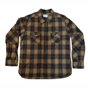 Tobacco Sunburst Japanese Cotton Flannel Dustbowl Work shirt Vegan Breathable Performance