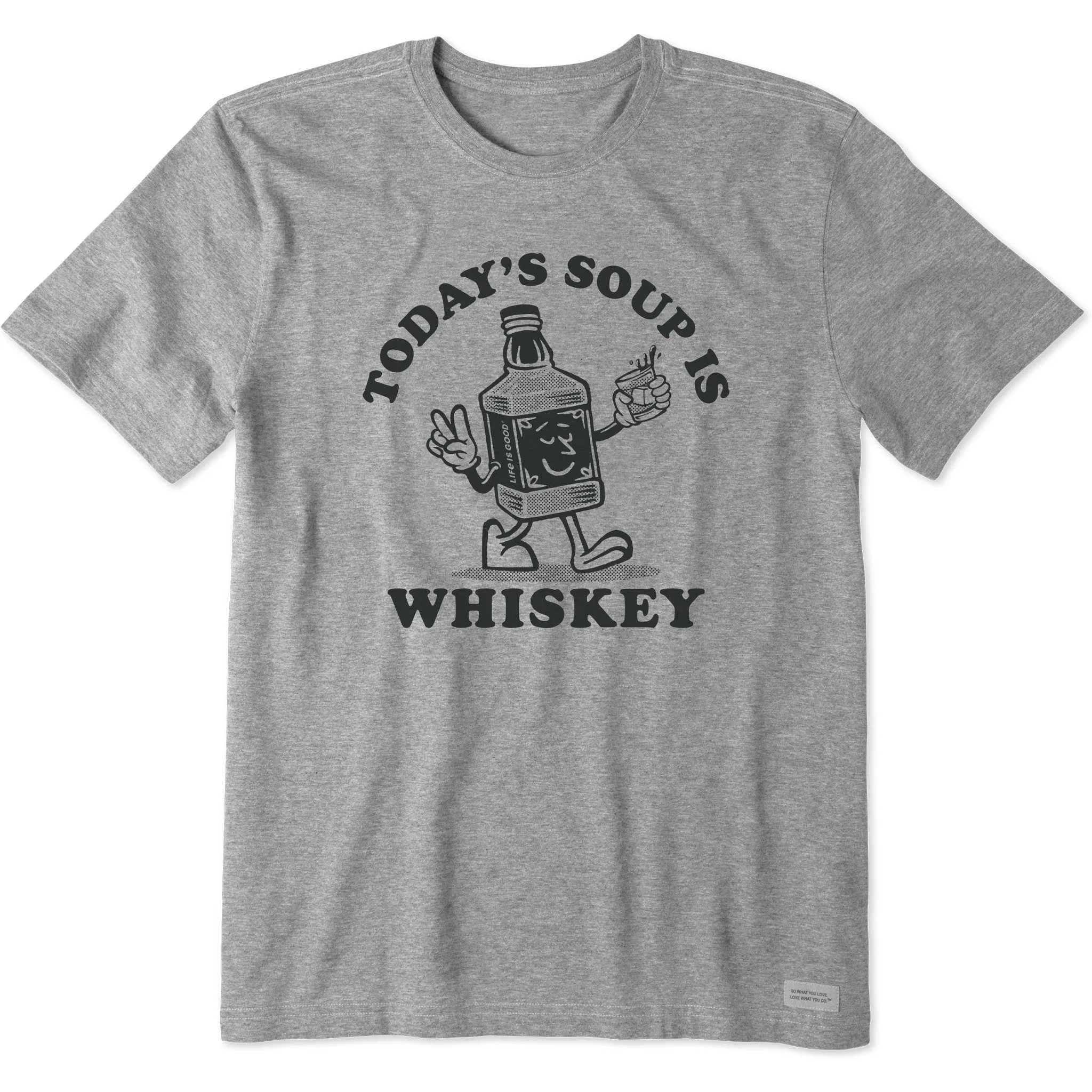 Lightweight Style Men's Today's Soup is Whiskey Short Sleeve Tee