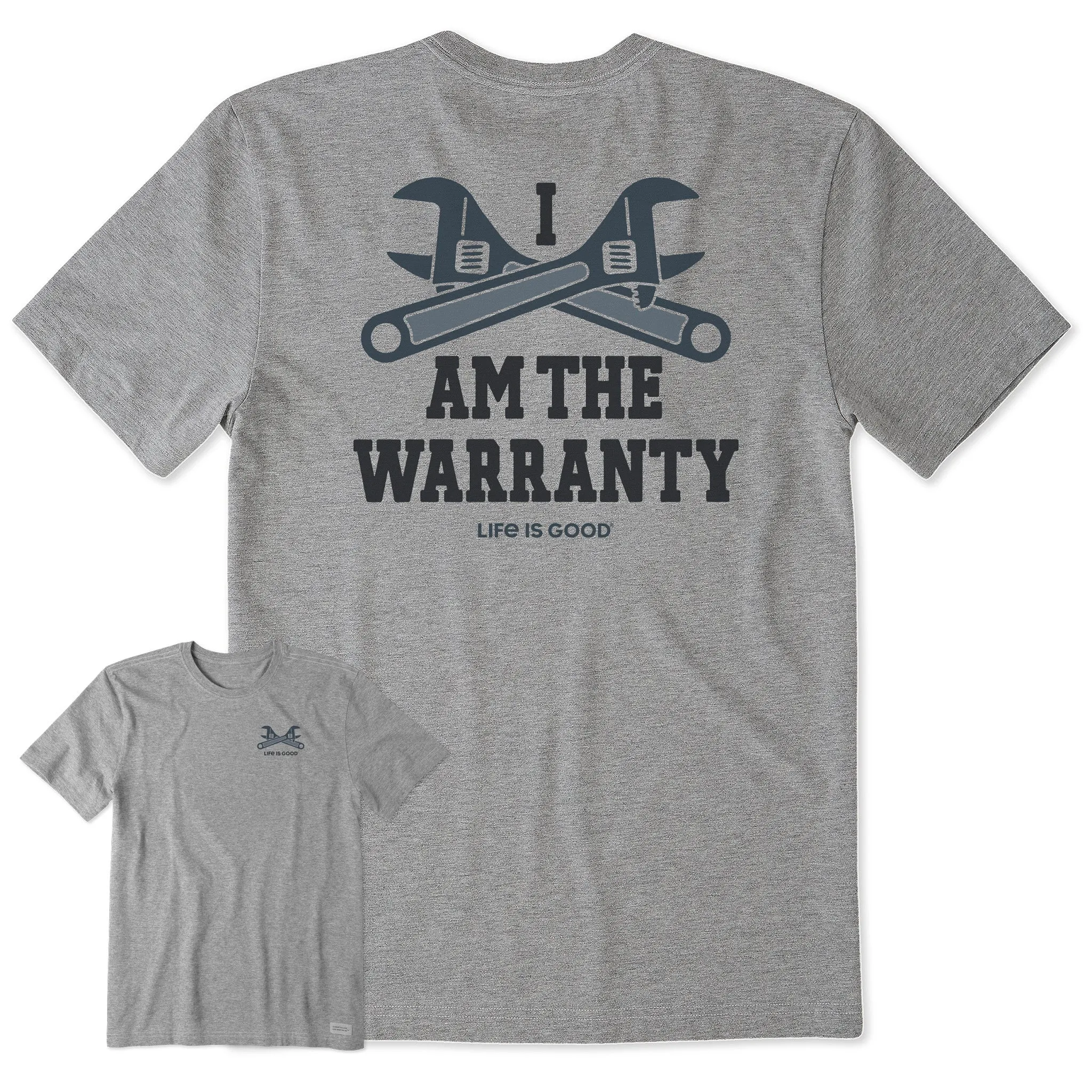 Men's I am the Warranty Short Sleeve Tee Cozy Apparel Relax Style Trend