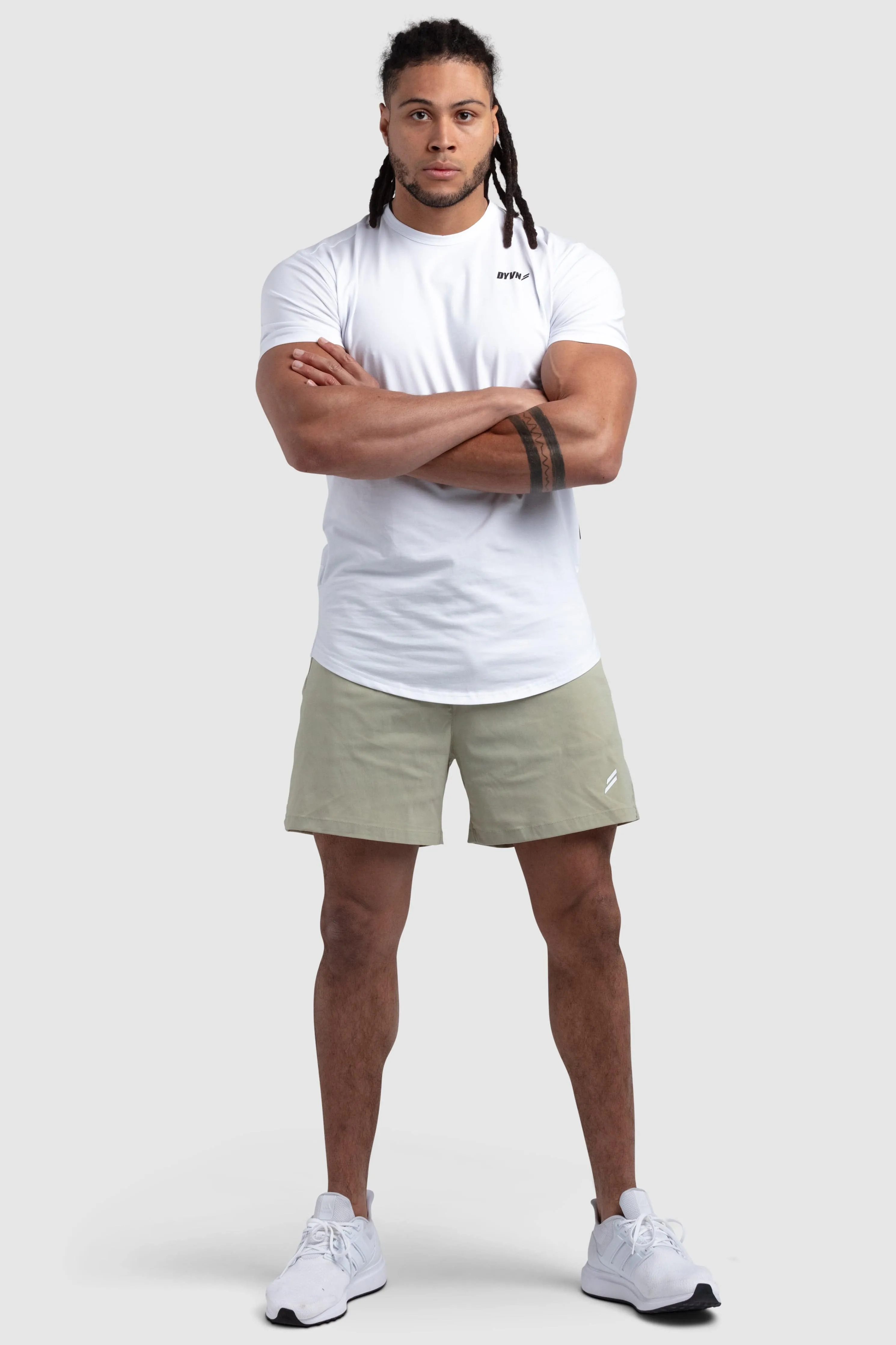 DYVN Drop Tee 'Minimal' - White soft look