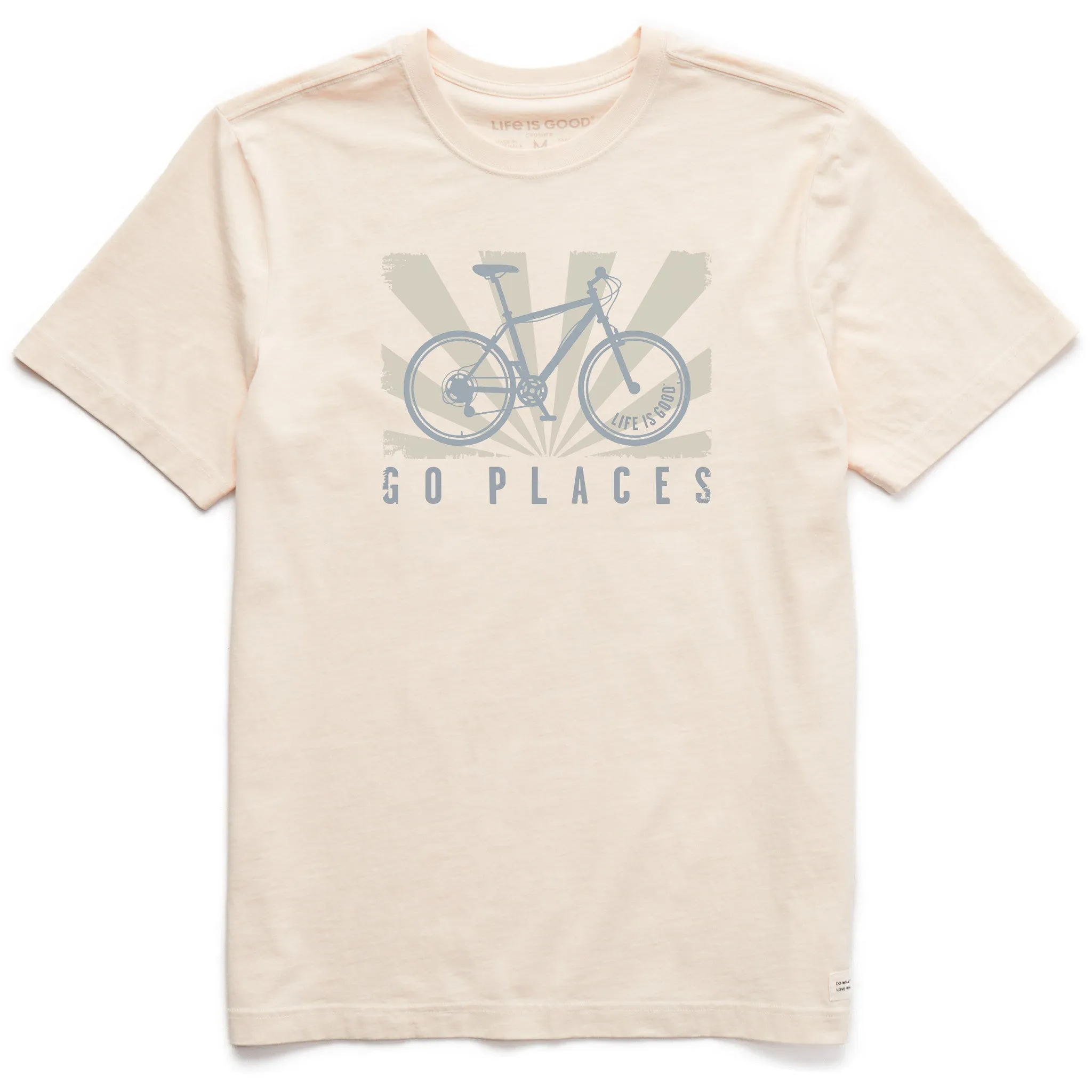Men's Go Places Bike Short Sleeve Crusher Tee Durable Wear