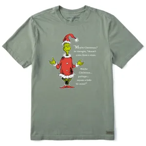 Men's Grinch Meaning of Christmas Short Sleeve Crusher Tee Casual Appeal