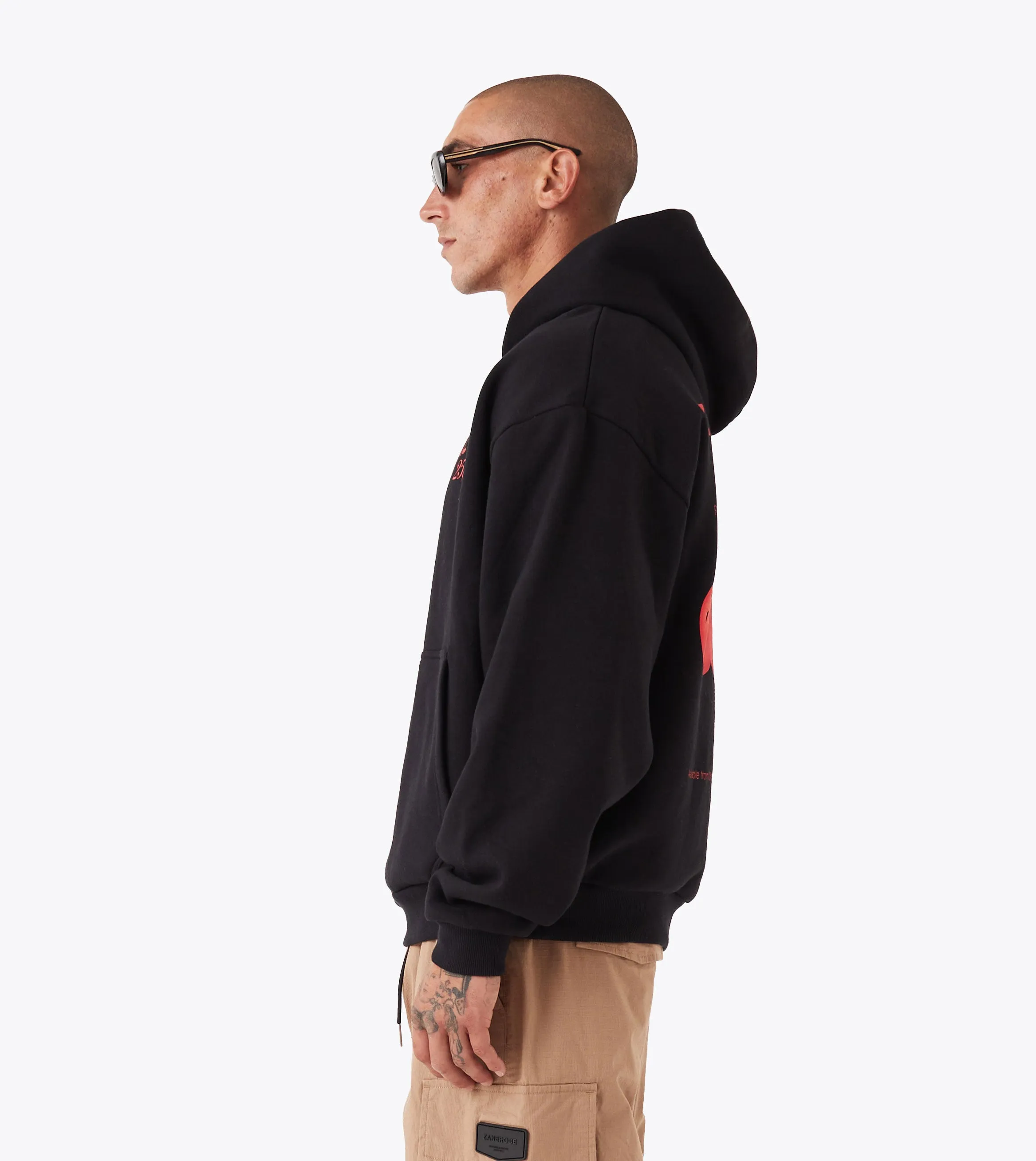 Fresh Produce Box Hood Black Trendy Top