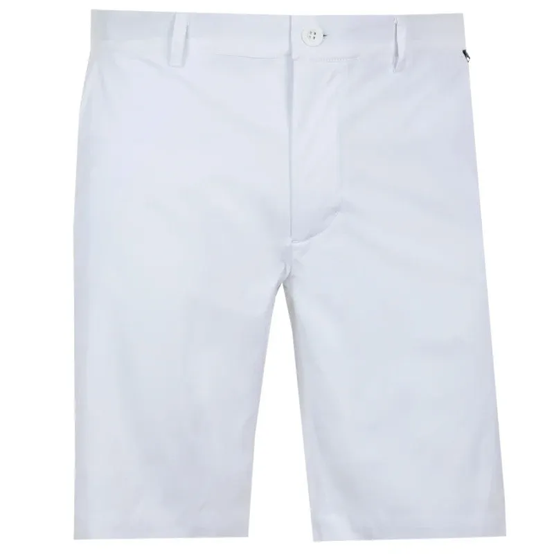 Tattoo Golf: Men's OB ProCool Golf Shorts - White No Slip Grip Secure Zipper Closure