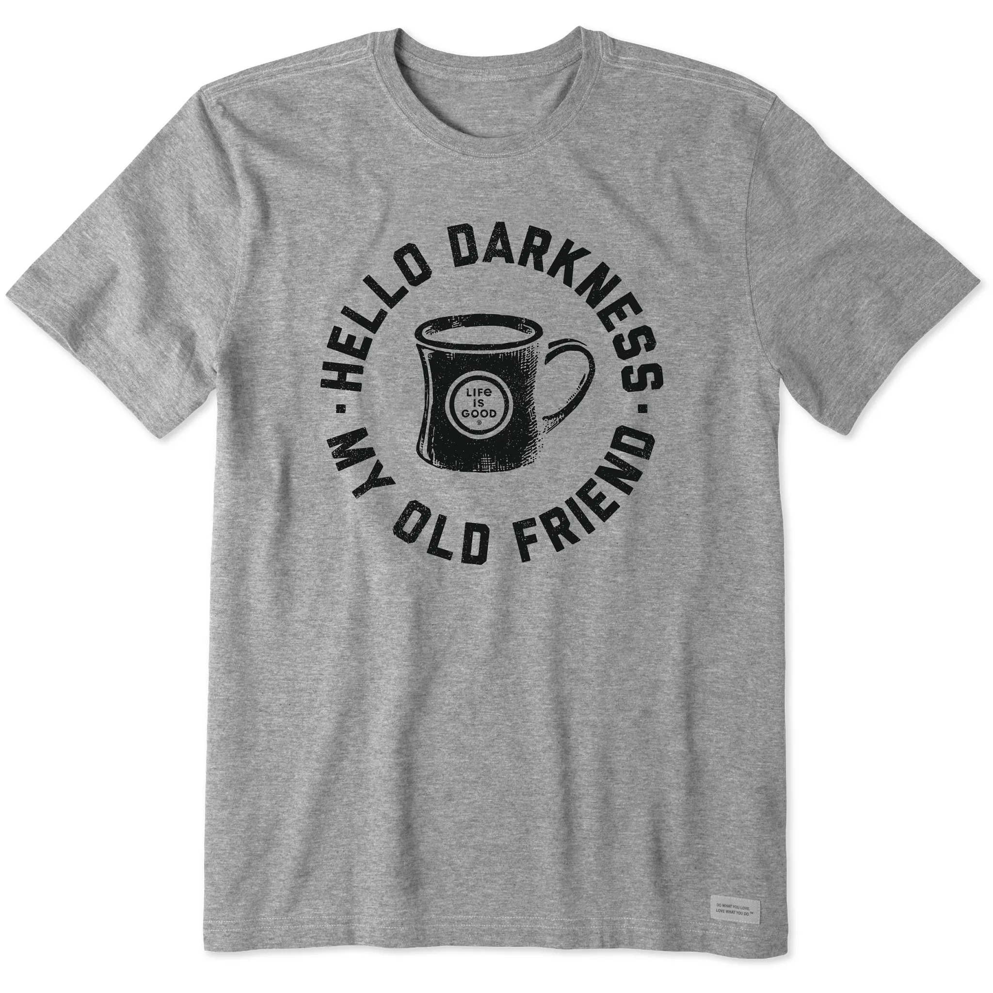 Smart Fit Men's Hello Darkness My Old Friend Short Sleeve Crusher Tee