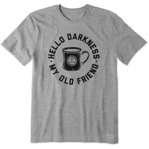 Men's Hello Darkness My Old Friend Short Sleeve Crusher Tee Timeless Wear Sustainable Packaging