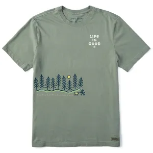 Timeless Design Cozy Vibes Men's Hiking in the Woods Medley Short Sleeve Tee