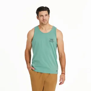 sporty wear UPF Rated Fabric Men's Positive Lifestyle Tuna Fish Crusher-LITE Tank