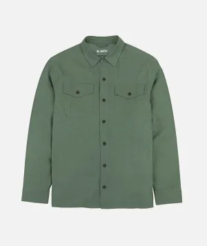 Noah Long Sleeve Shirt - Olive Breathable Performance Wear