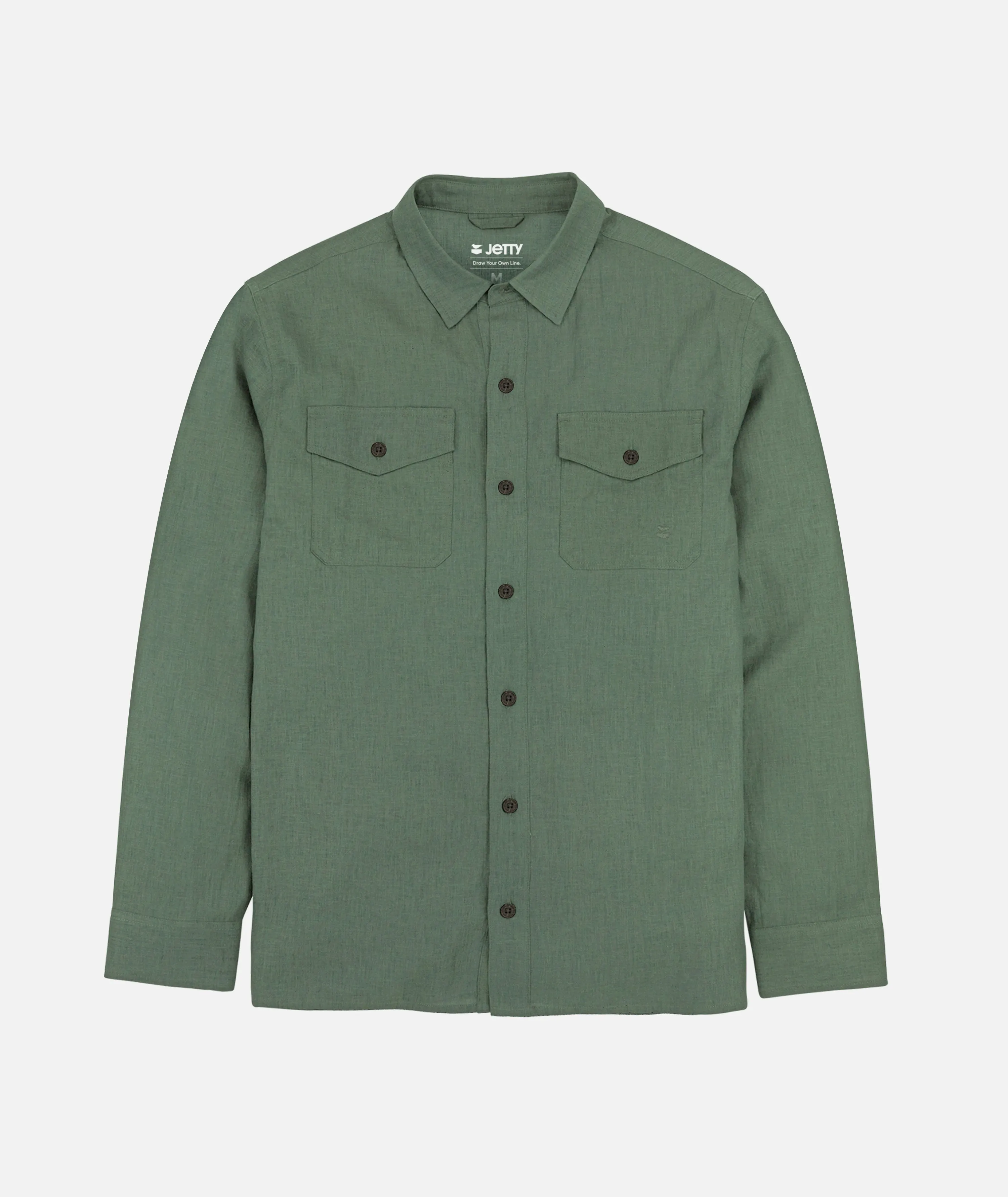 Noah Long Sleeve Shirt - Olive Sporty Chic