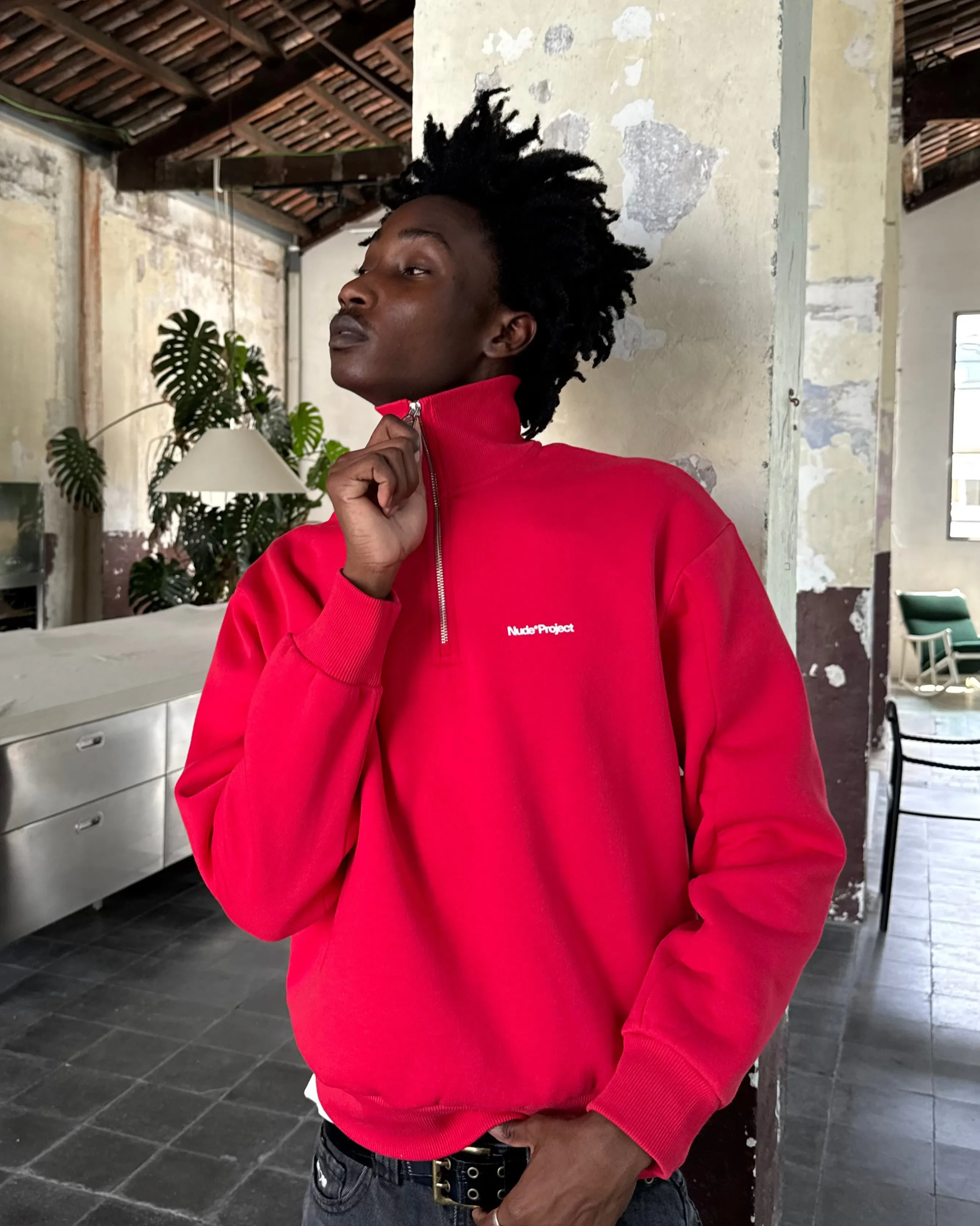 Origins Quarter-Zip Red product premium quality assurance Active Design