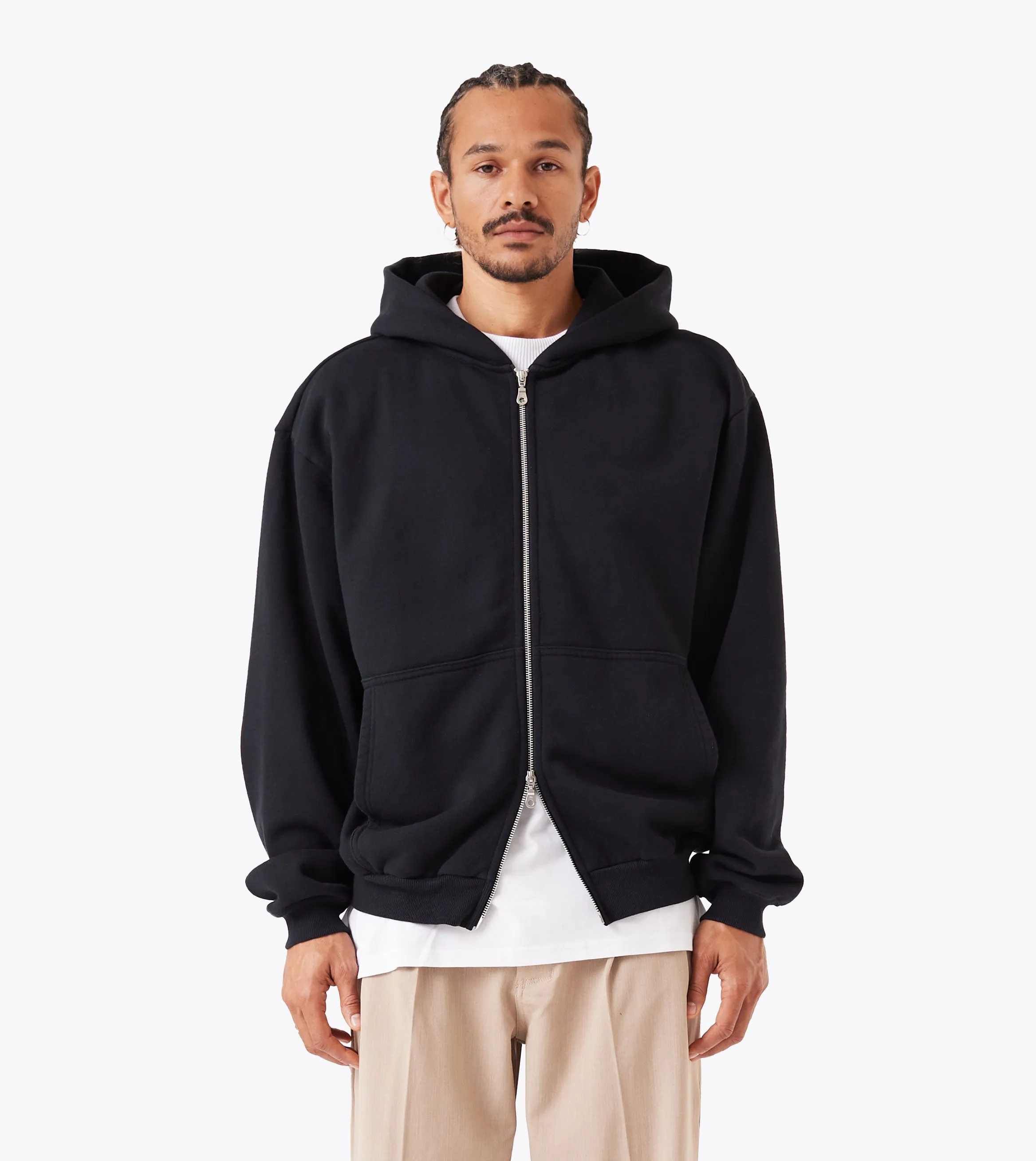 Box Zip Hood Black Lounge Comfort product sporty appeal