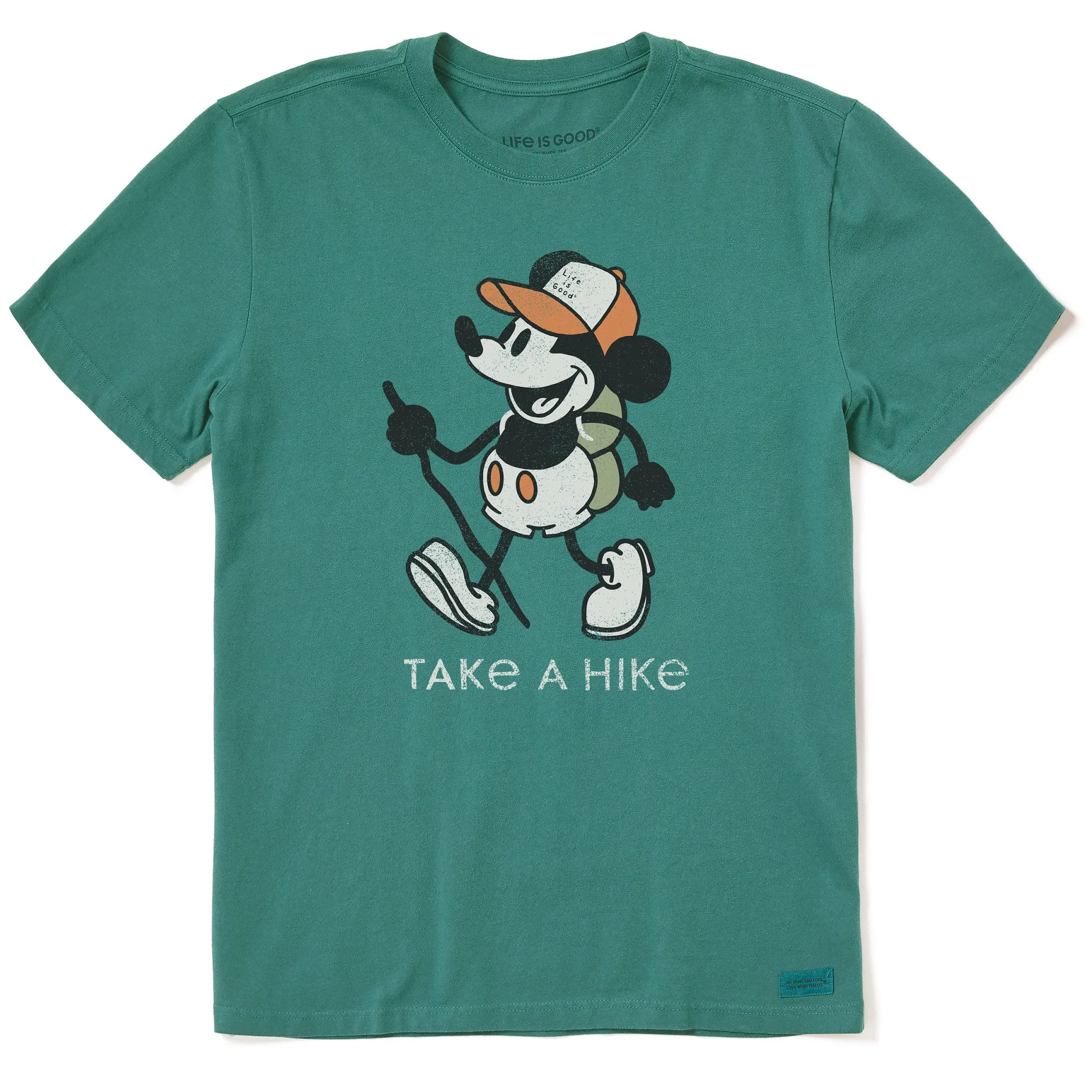 Men's Steamboat Willie Take a Hike Short Sleeve Crusher Tee Relaxed Look