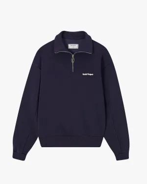 Layered Origins Quarter-Zip Navy