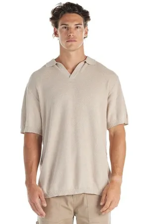 Reinforced Shoulder Stitching Stylish Look St Tropez Short Sleeve Shirt Oat