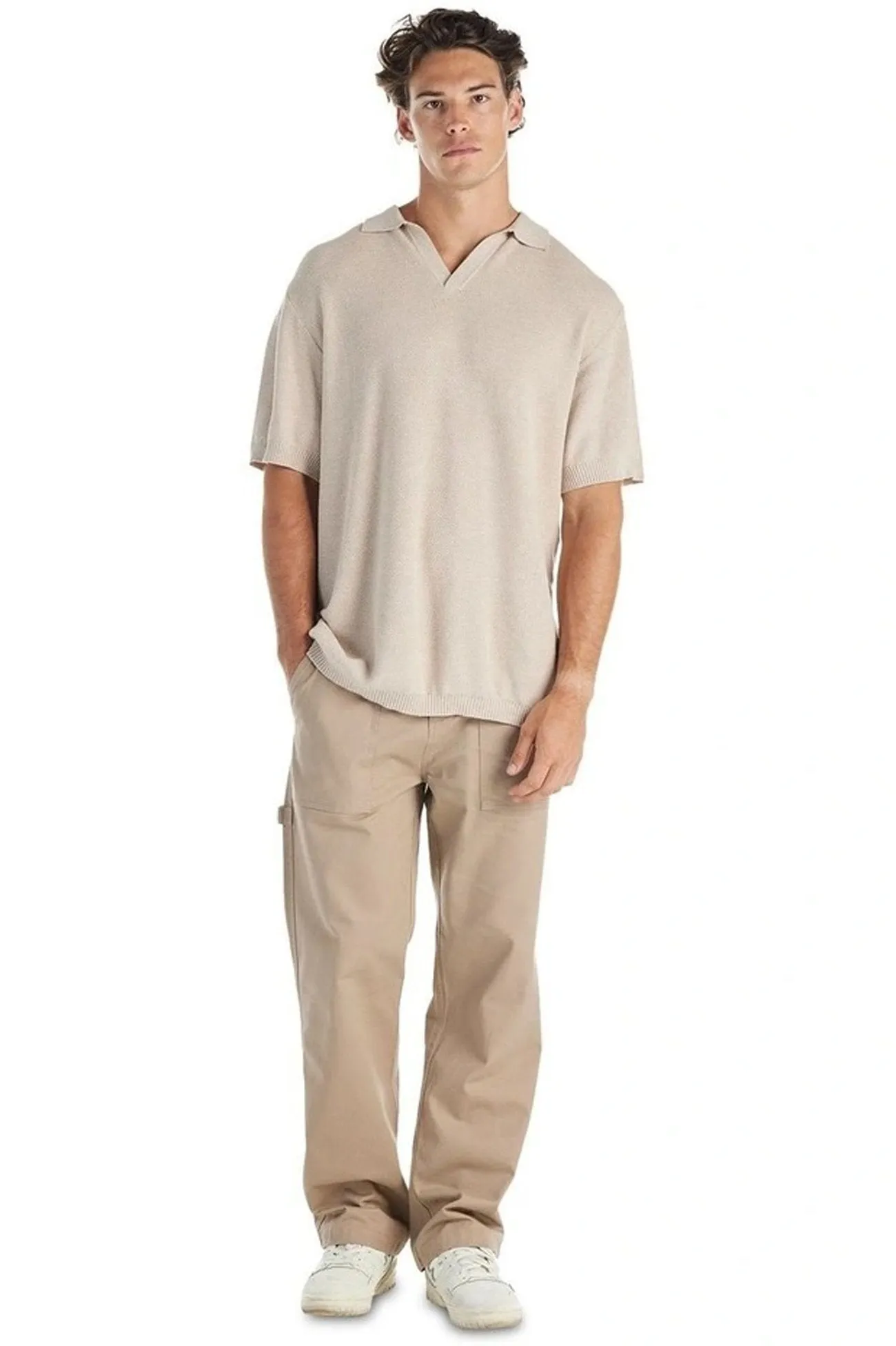 St Tropez Short Sleeve Shirt Oat Cozy Look Wear Smart Wear