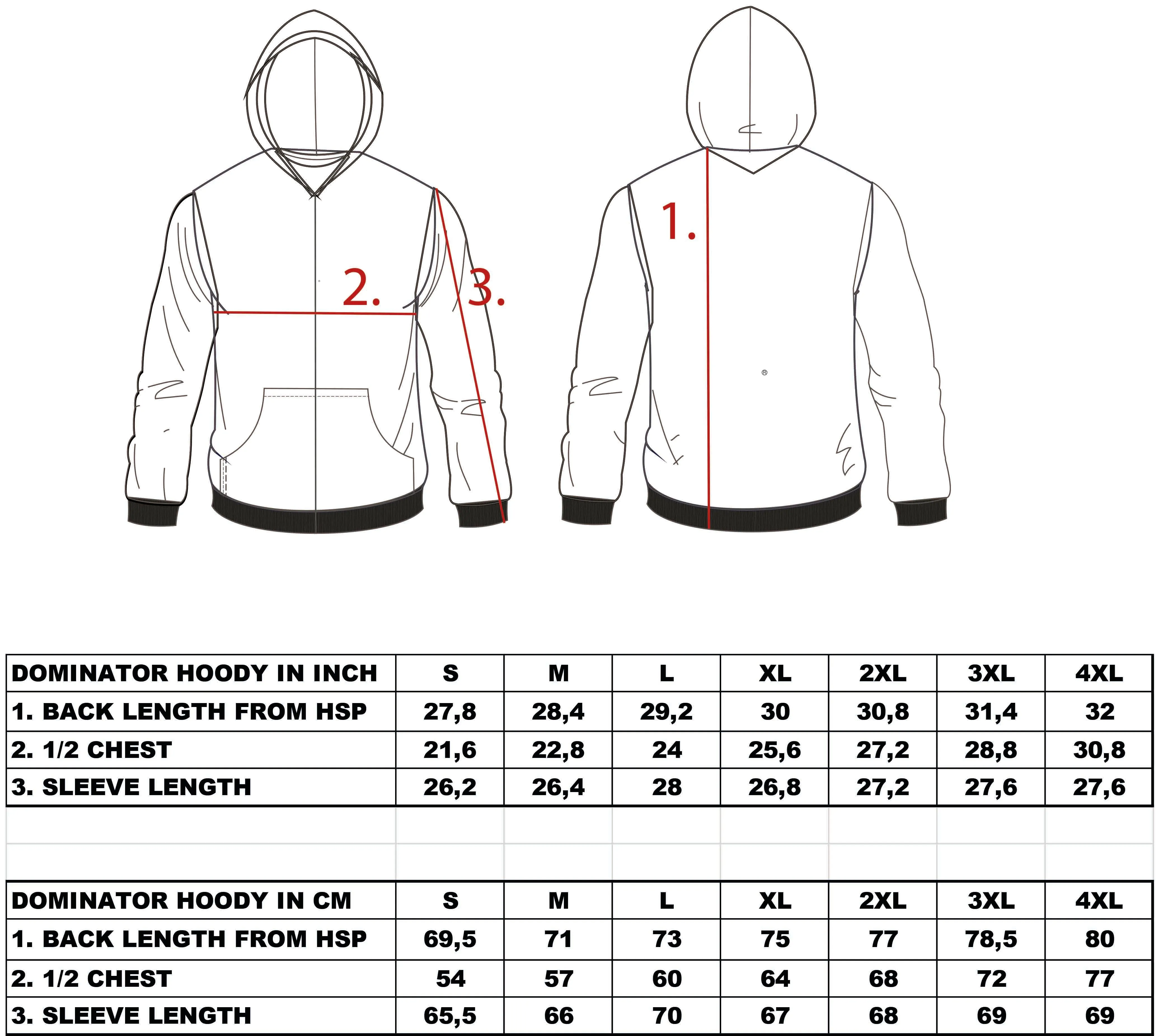 Team Pride WCC DOMINATOR EMBROIDERED HOODY - BLACK