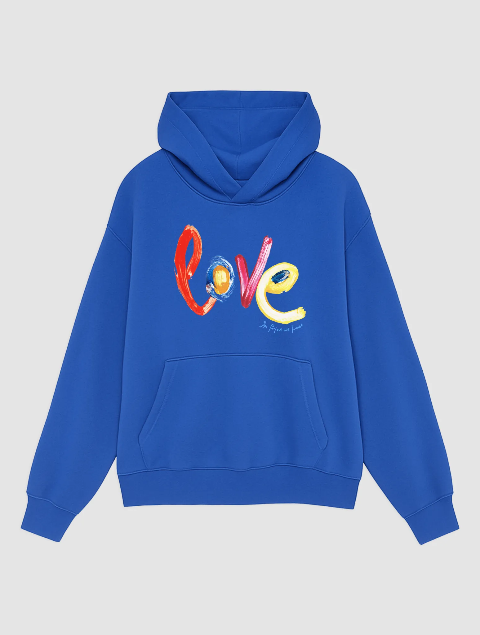 love blue hoodie Soft Layers Beach Wear