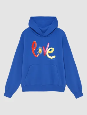 love blue hoodie Soft Layers Beach Wear