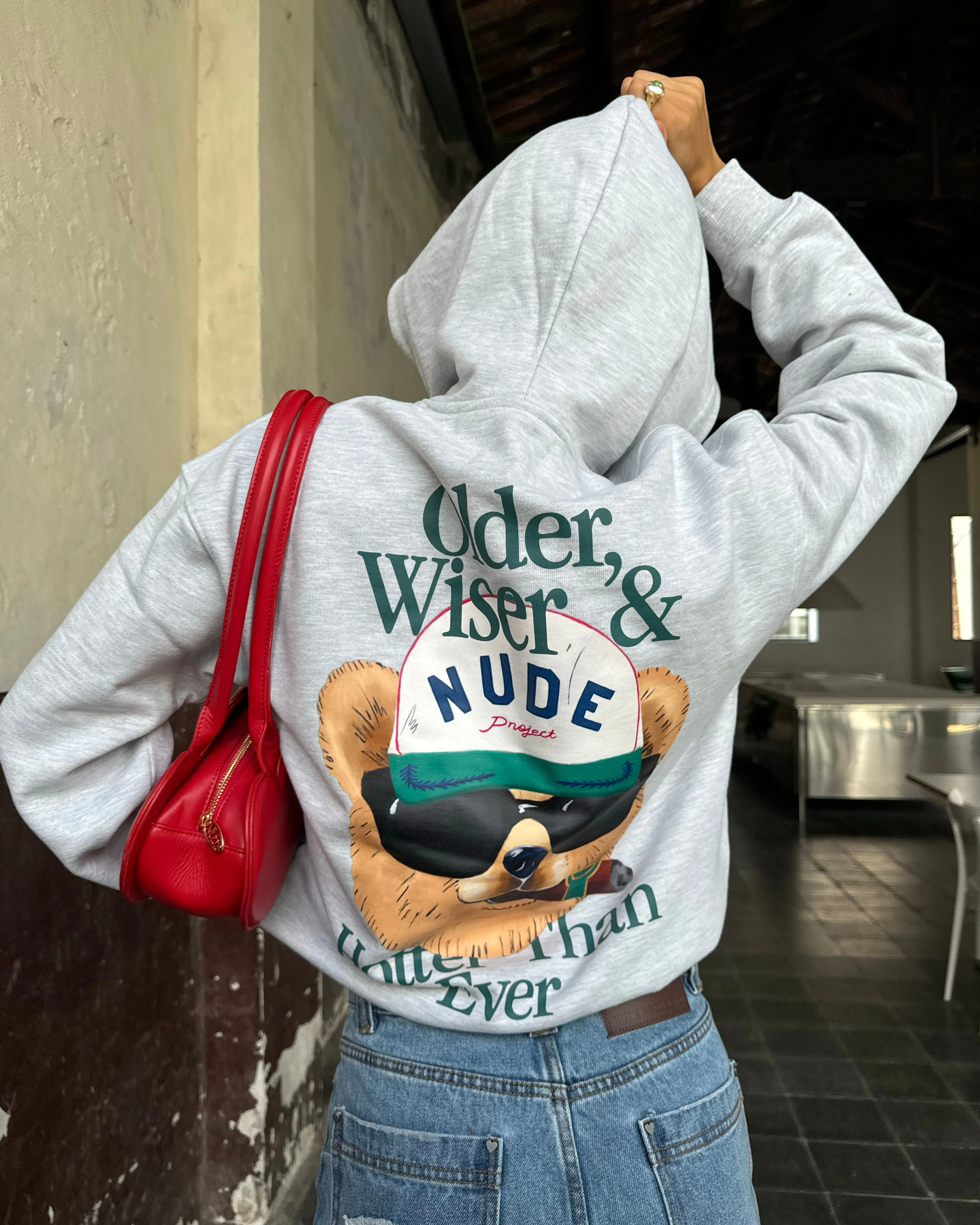 Hot Hoodie Grey Melange product office appropriate professionalism