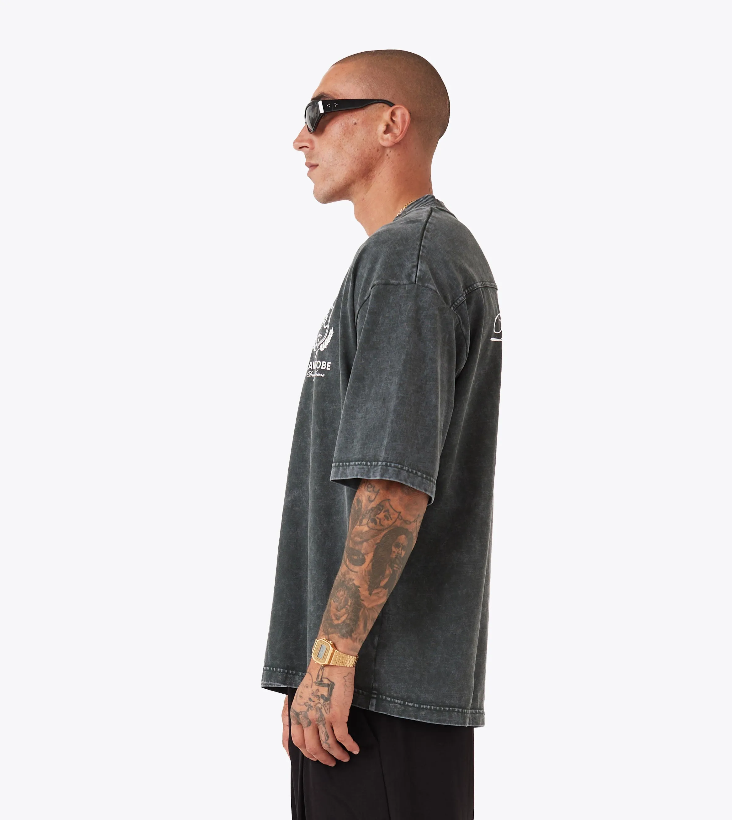 Crest Flow Tee GD Forest Comfy Base Essential Clothing