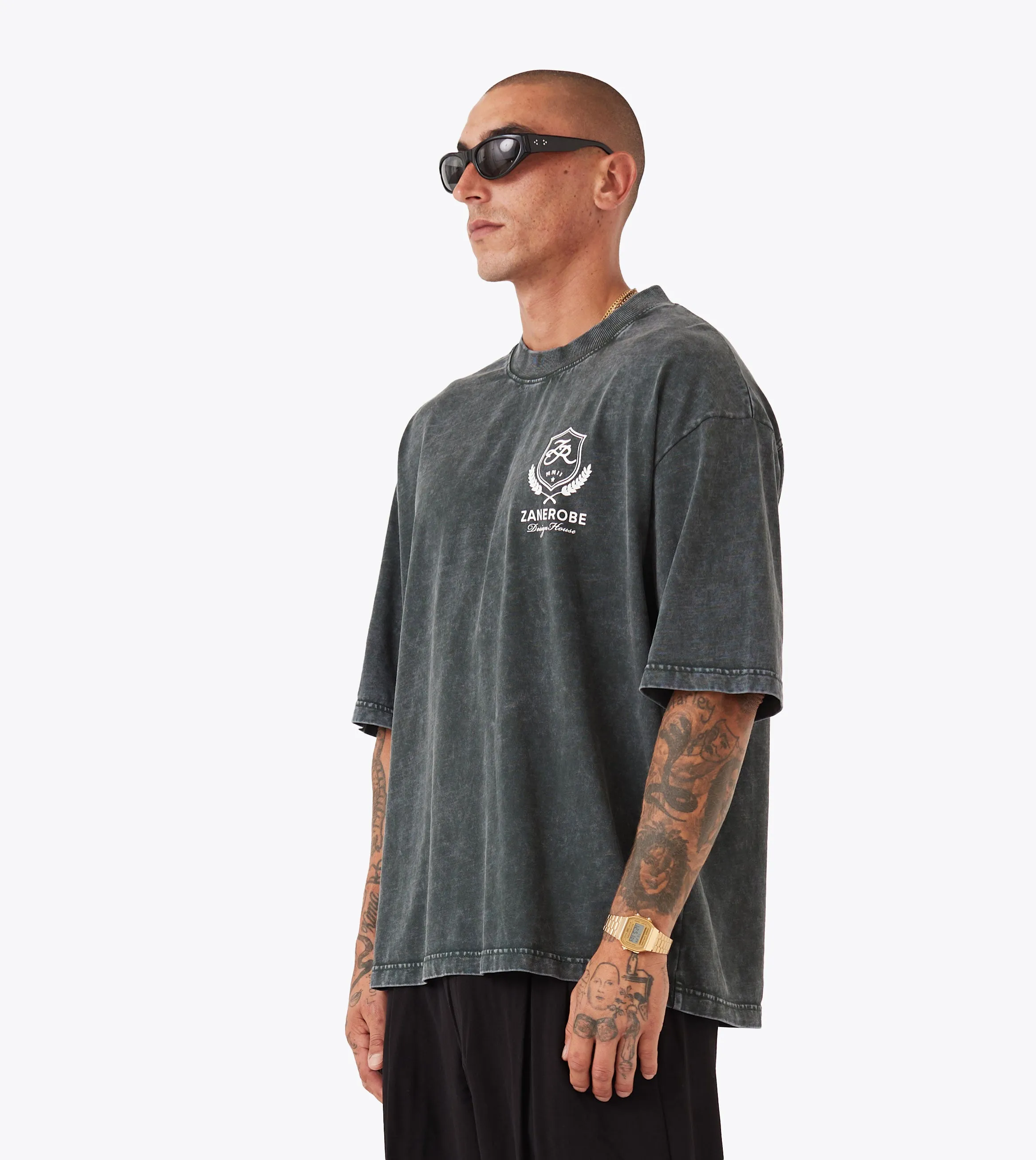 Crest Flow Tee GD Forest Relaxed Vibe windproof