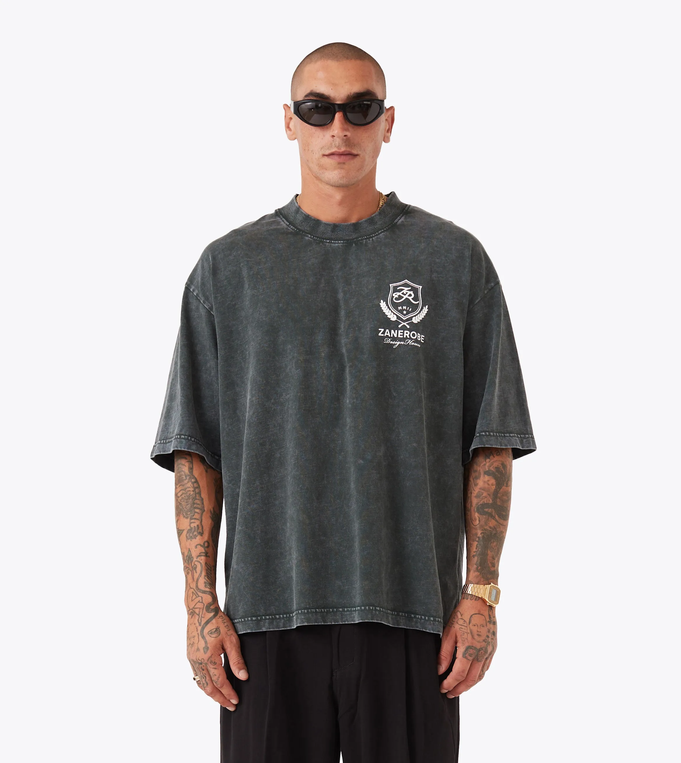 Essential Clothing Crest Flow Tee GD Forest