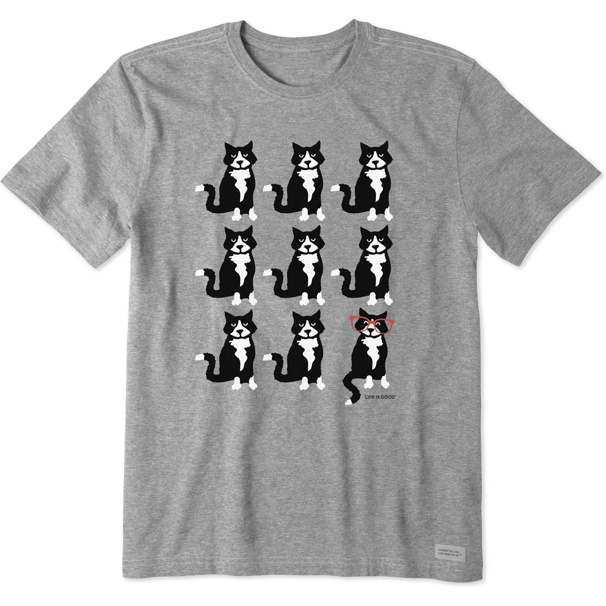 Stretch performance Men's Tuxedo Al Grid Short Sleeve Crusher Tee