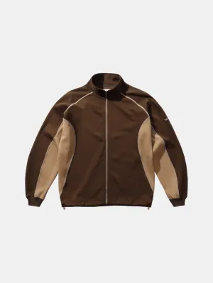 product weekend wear comfort Warped Track Jacket Brown