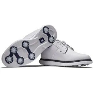 FootJoy 2024 Men's Traditions Golf Shoe- White/Navy Comfort Ride