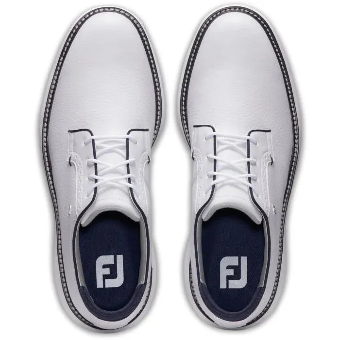 FootJoy 2024 Men's Traditions Golf Shoe- White/Navy Total Comfort Pro Performance