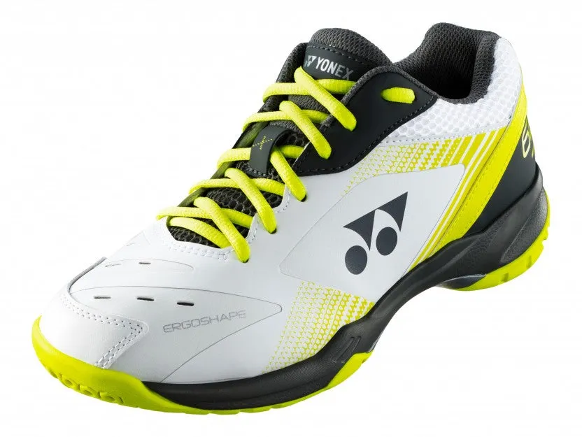 Sustainable materials Yonex Power Cushion SHB65X3 Unisex Court Shoes [White/Lime]