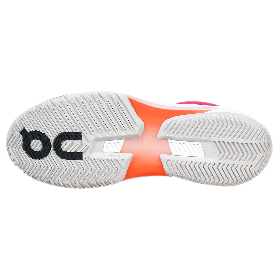 Flexible Tongue Mesh Upper On Men's THE ROGER Pro Fire - Pink/Flame