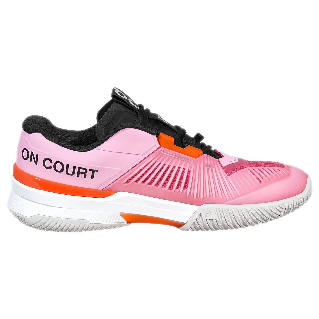 On Men's THE ROGER Pro Fire - Pink/Flame Stretchable Fabric Durable Sole