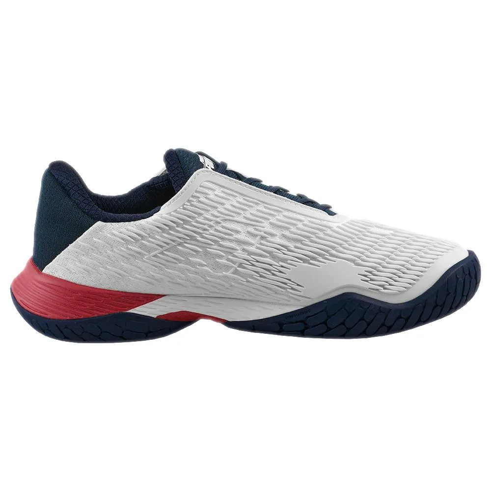 Sturdy Build Babolat Men's Propulse Fury 3 - White/Estate Blue