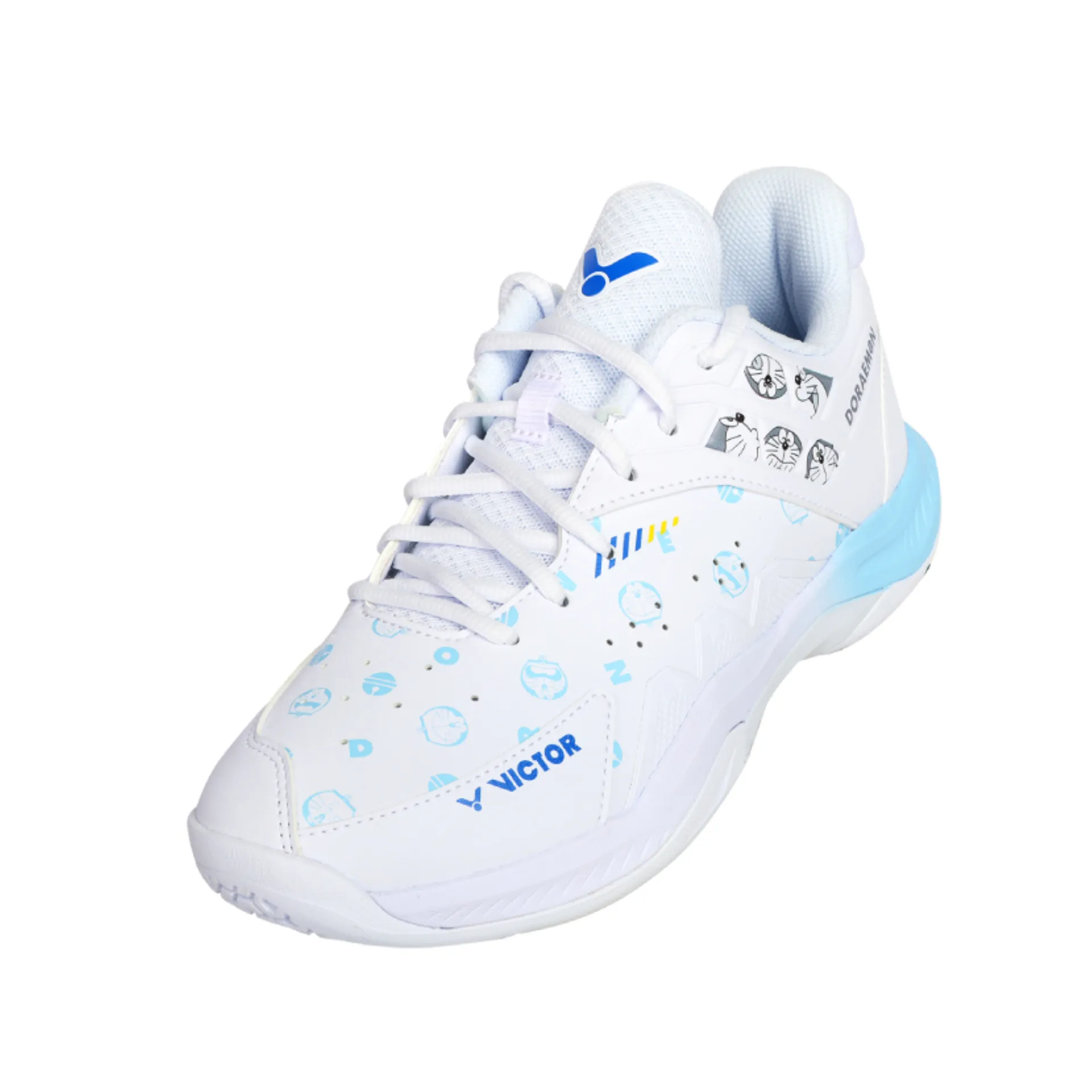 Hyper Bounce Midsole Victor X Doraemon P-DRM-A Indoor Court Shoes [Bright White]