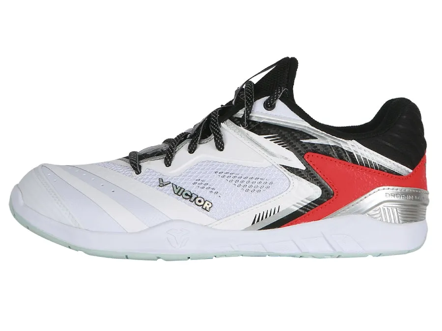 Pro One Multi Surface Victor P9200III Badminton Shoes [Pearly White/Black]